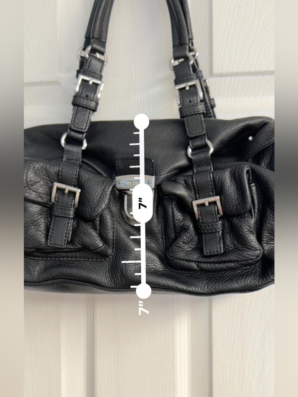 Prada Vitello Daino Leather Pocket Satchel / Shoulder Bag
(mid-to-late 2000s) - Picture 9 of 10